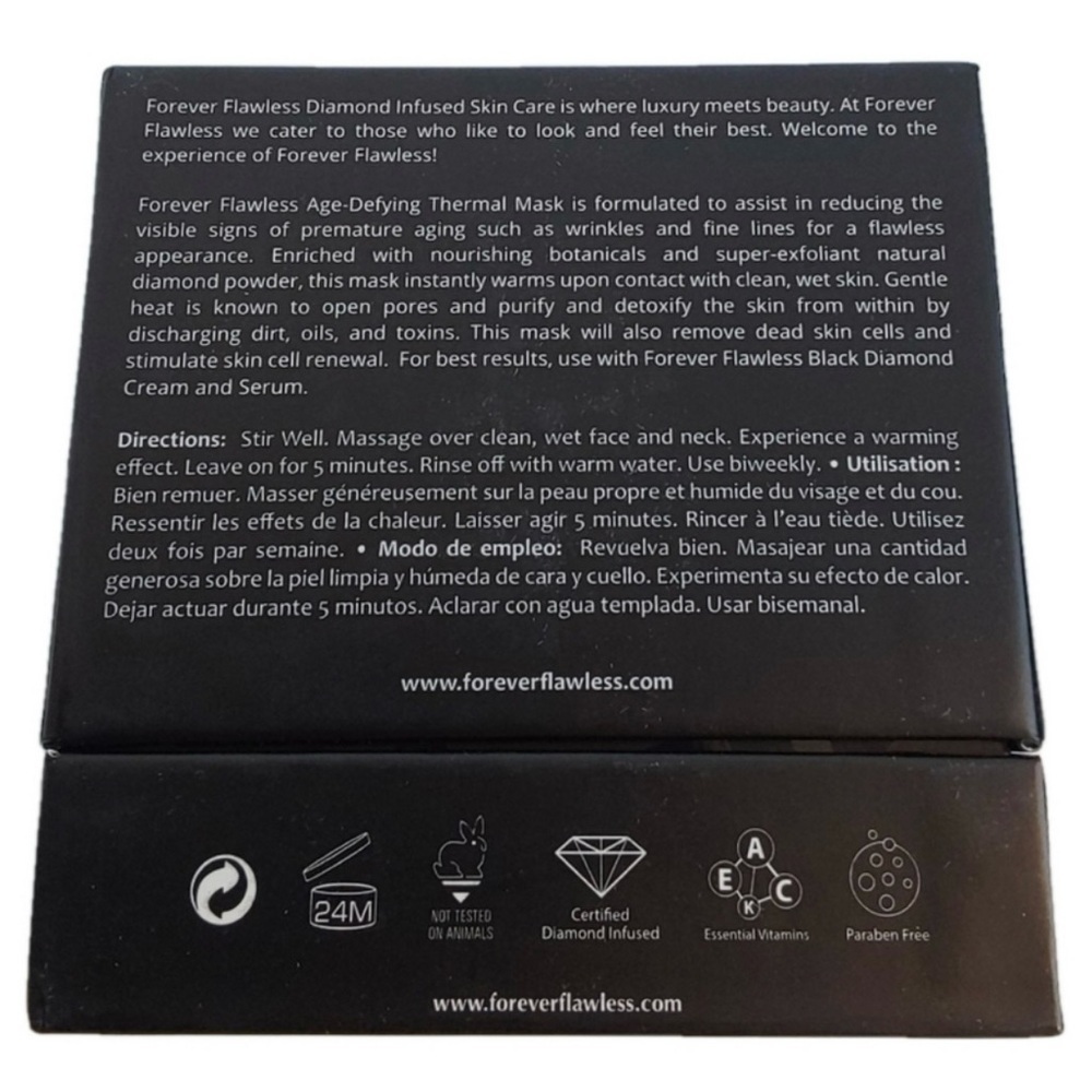 Forever Flawless Black Diamond Thermal Mask, NIB, 1.76 oz. - Picture 5 of 5